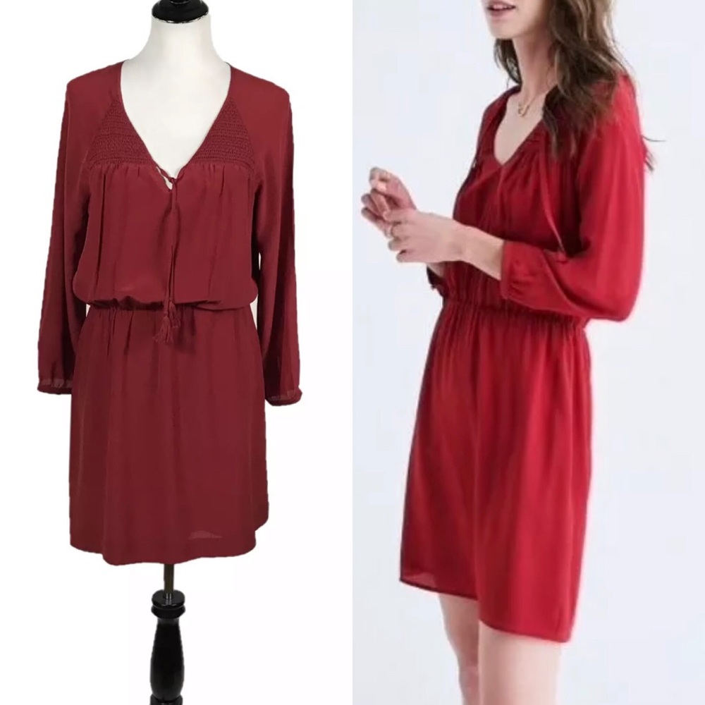 New Madewell Woodland Silk Dress Boho Festival